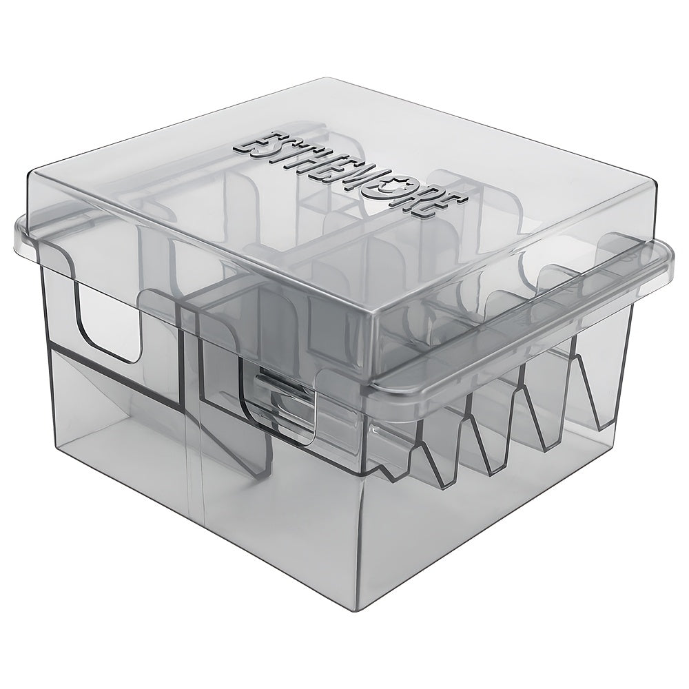 Barber Tool Organizer 8-Slot Clear Plastic Storage Box for Hair Clippers Scissors & Grooming Accessories – Transparent Salon Organizer