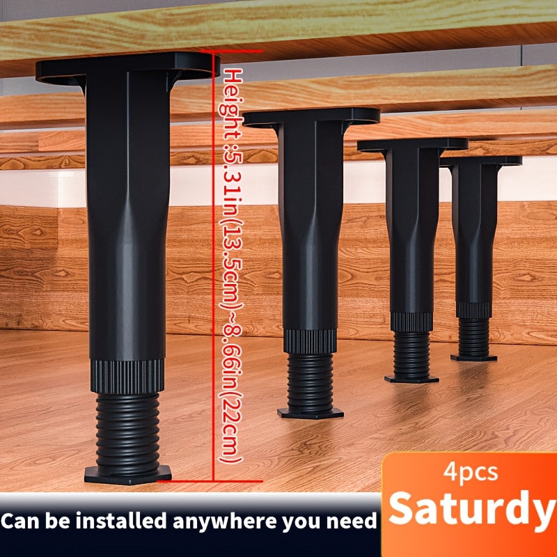 Bed Frame Support Legs shown in the 4pcs option