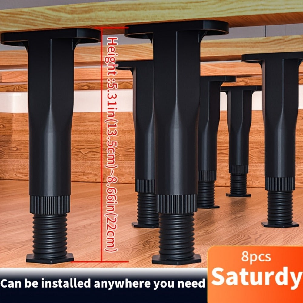 5.3-Inch Bed Frame Support Legs with Non-Slip Base and Adjustable Height for Bedroom detail image - detail view 5