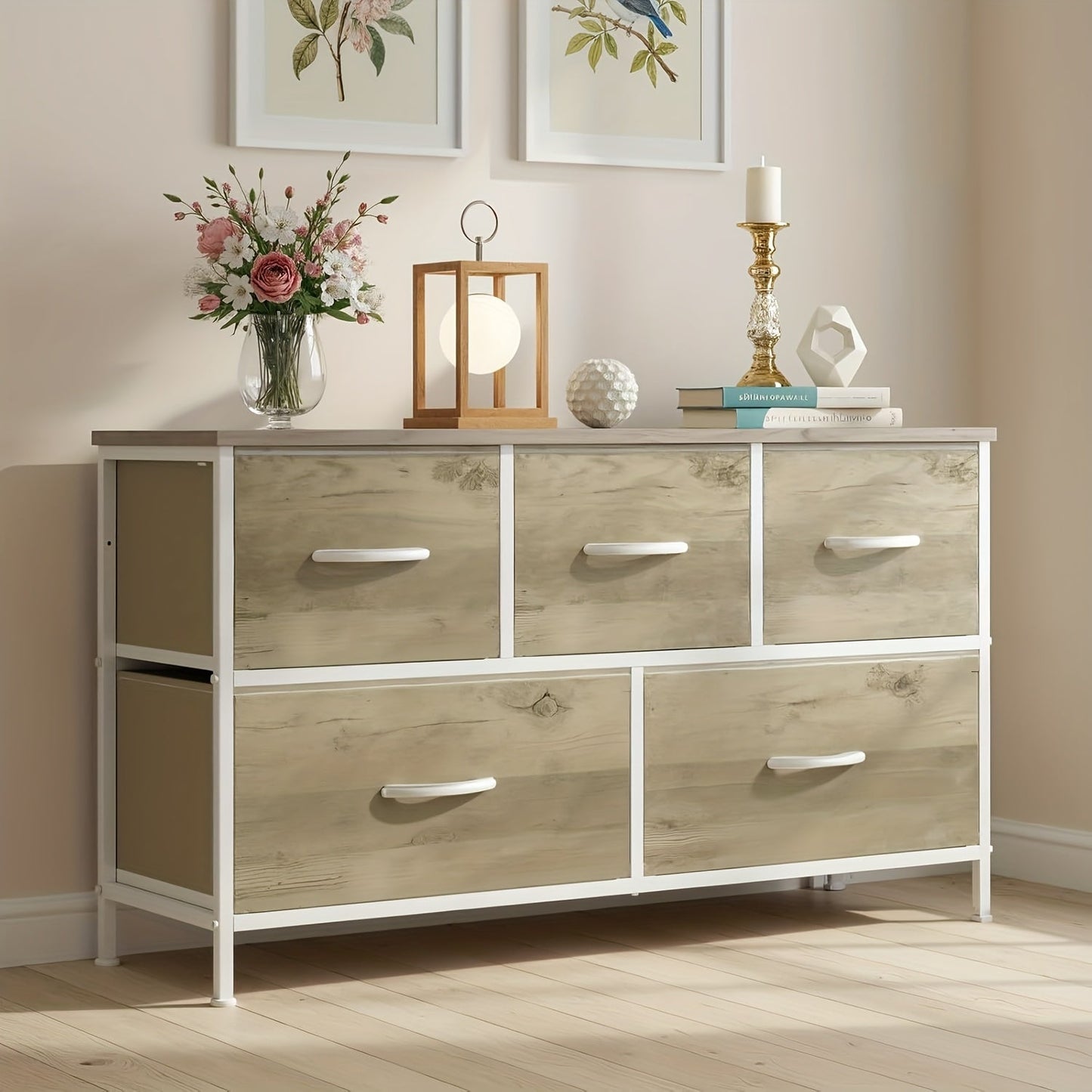 Dresser shown in the Oak option
