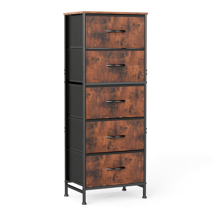 Storage Cabinet shown in the Rust option