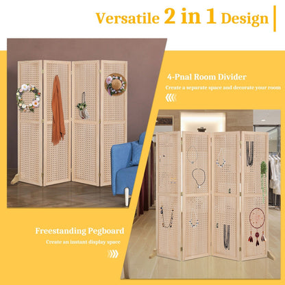 5-Foot Freestanding Room Divider with Added Privacy for Privacy and Space Definition detail image - detail view 30