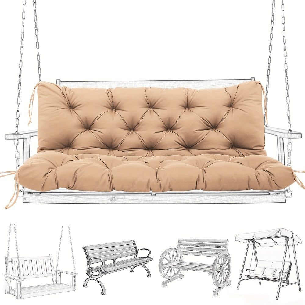 5-Inch Outdoor Swing Cushion with Waterproof Protection and Memory Foam for Patio detail image - detail view 10
