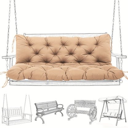 5-Inch Outdoor Swing Cushion with Waterproof Protection and Memory Foam for Patio detail image - detail view 10