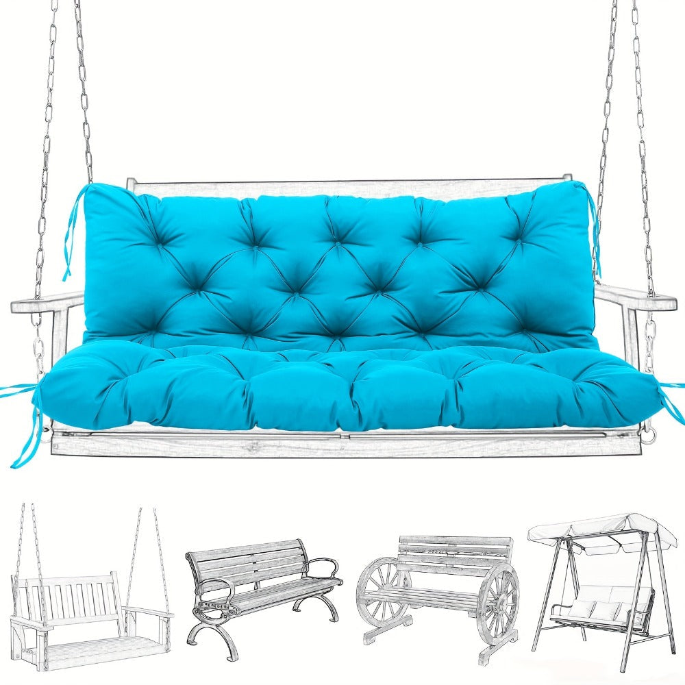 5-Inch Outdoor Swing Cushion with Waterproof Protection and Memory Foam for Patio detail image - detail view 12