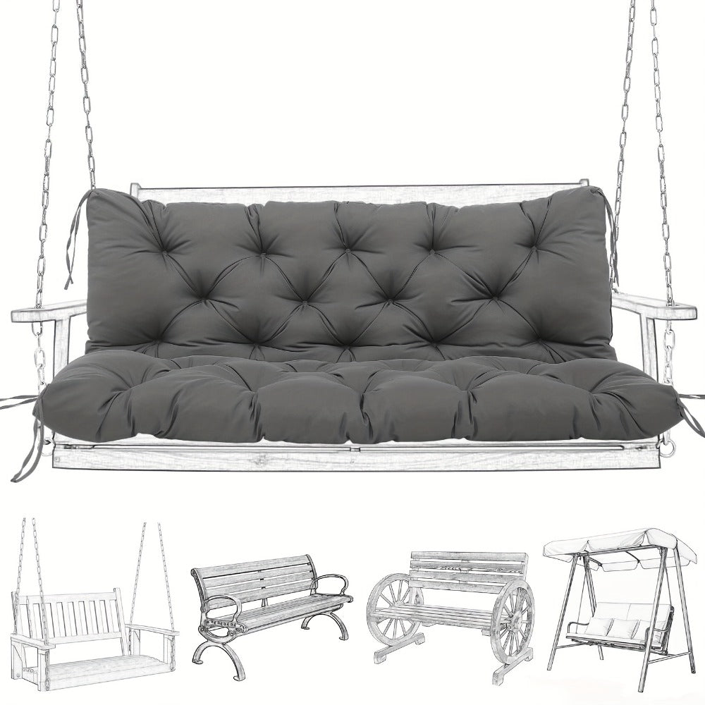 5-Inch Outdoor Swing Cushion with Waterproof Protection and Memory Foam for Patio detail image - detail view 14