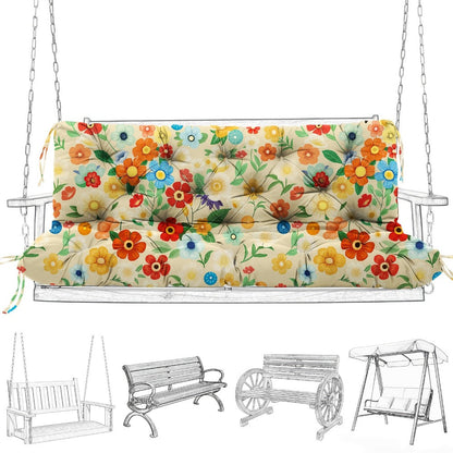 5-Inch Outdoor Swing Cushion with Waterproof Protection and Memory Foam for Patio detail image - detail view 15