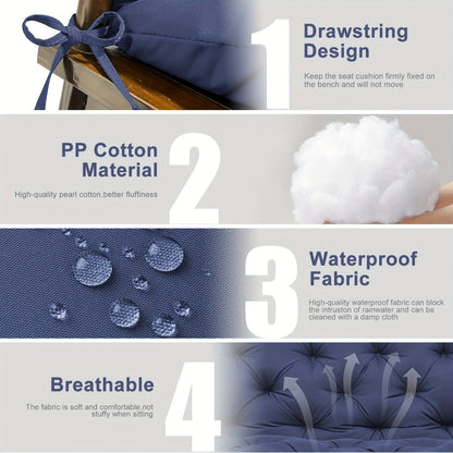 5-Inch Outdoor Swing Cushion with Waterproof Protection and Memory Foam for Patio detail image - detail view 18