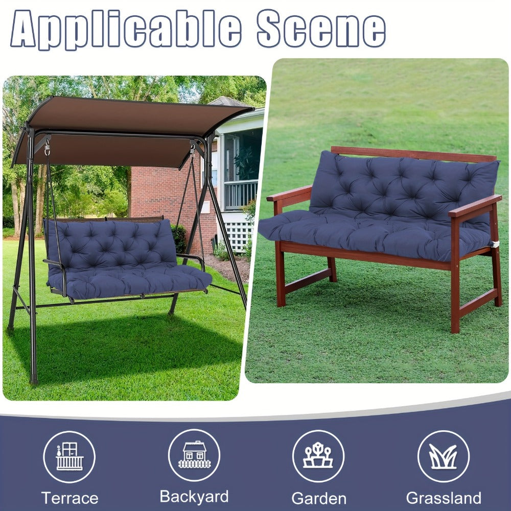 5-Inch Outdoor Swing Cushion with Waterproof Protection and Memory Foam for Patio detail image - detail view 20