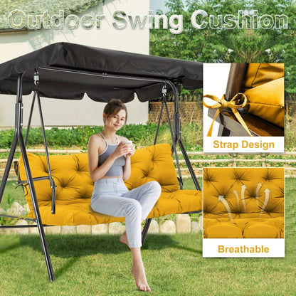 5-Inch Outdoor Swing Cushion with Waterproof Protection and Memory Foam for Patio detail image