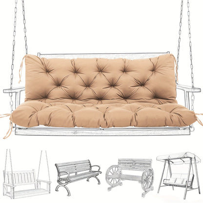 Outdoor Swing Cushion shown in the Khaki, 60 x 40 x 5 inches option