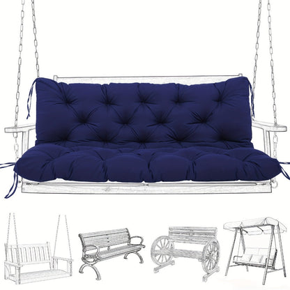 Outdoor Swing Cushion, 5" Thick Memory Foam - Waterproof 2-3 Seat Replacement Porch Swing shown in the main product view