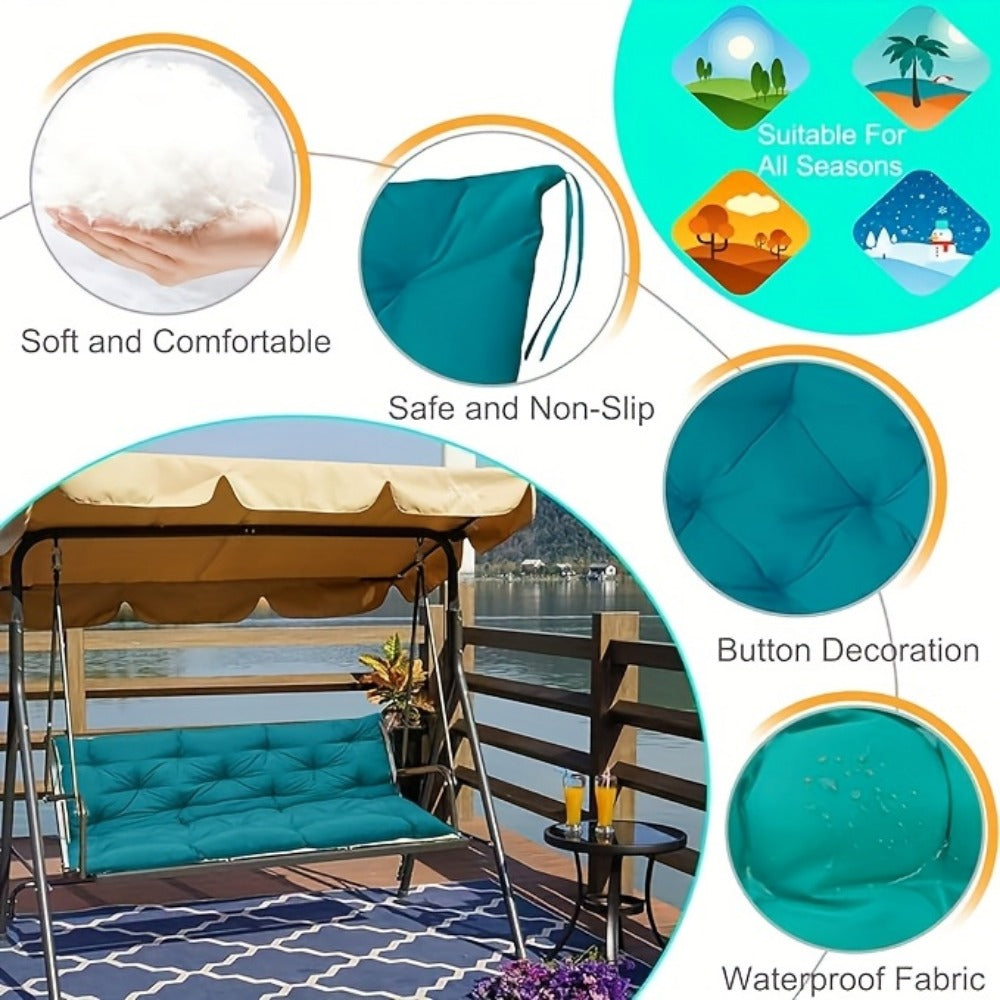 5-Inch Outdoor Swing Cushions with Waterproof Protection and Washable Cover for Patio detail image - detail view 25