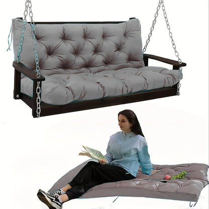 Outdoor Swing Cushions shown in the Light Gray(5 Inch Thick) option