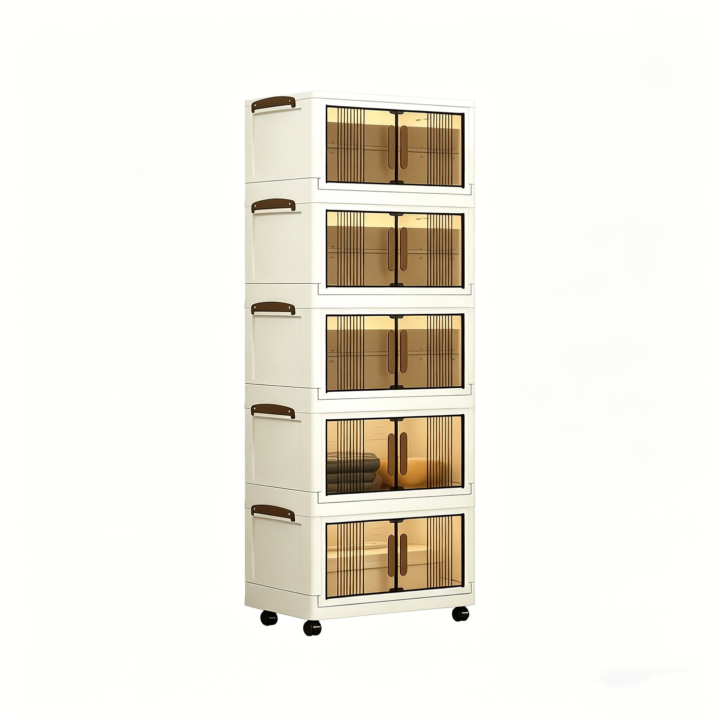 Storage Cabinet shown in the 【white】, 5pcs option