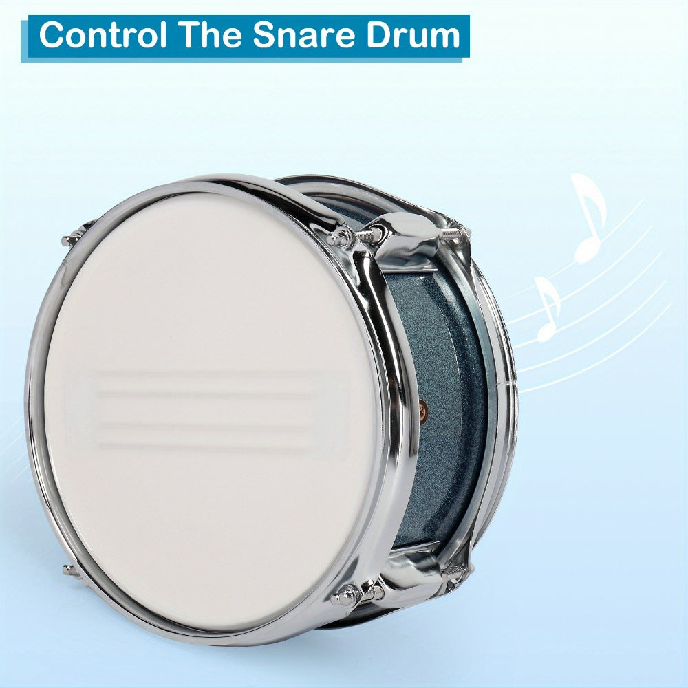 5-Piece Beginner Acoustic Drum Set with Stool, Pedal, Sticks and Wrench detail image - detail view 7