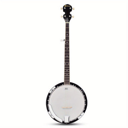 5-String Closed-Back Banjo, 24-Bracket Beginner Instrument with Case detail image - detail view 10