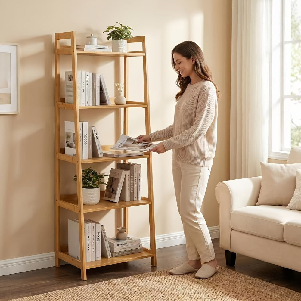 5-Tier Bookshelves And Bookcases with Open Shelves and Multiple Color Options detail image - detail view 11