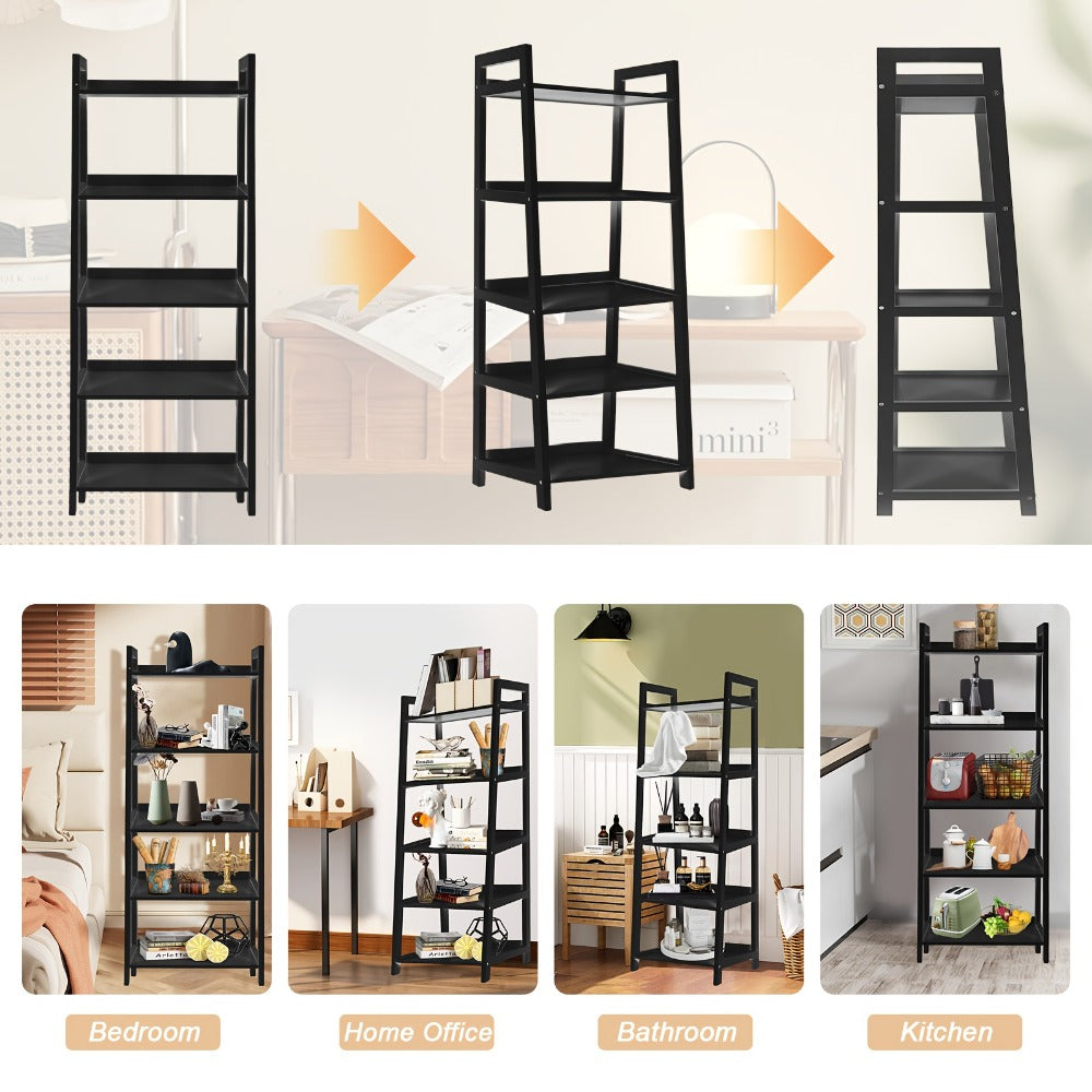 5-Tier Bookshelves And Bookcases with Open Shelves and Multiple Color Options detail image - detail view 12
