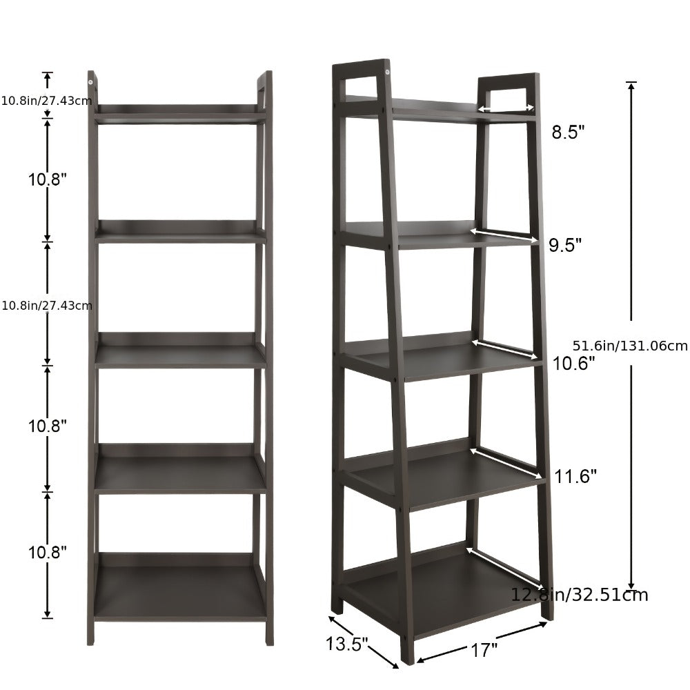 5-Tier Bookshelves And Bookcases with Open Shelves and Multiple Color Options detail image - detail view 13