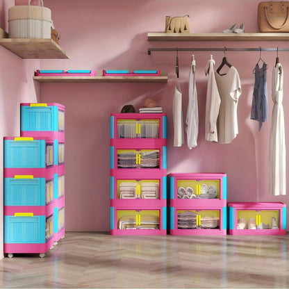 5-Tier Foldable Storage Organizer with Waterproof Protection and Stackable Design detail image - detail view 13