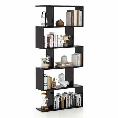 5-Tier Freestanding Bookcase with Multiple Color Options for Living Room detail image - detail view 5