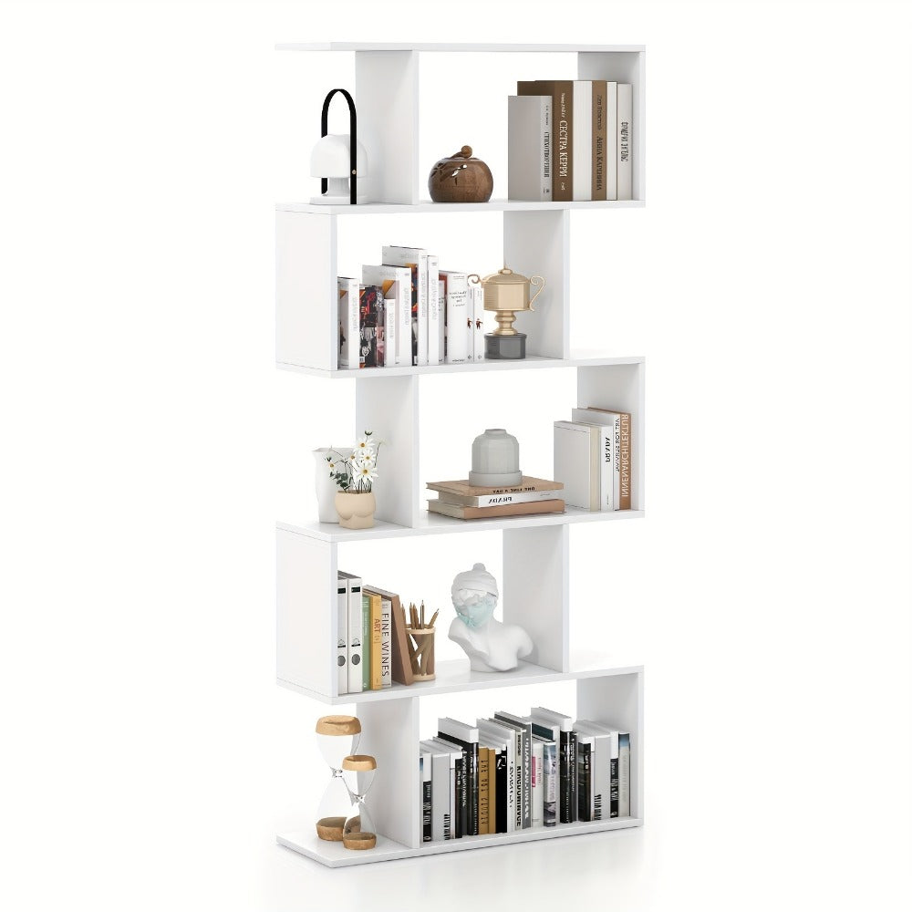 5-Tier Freestanding Bookcase with Multiple Color Options for Living Room detail image - detail view 7