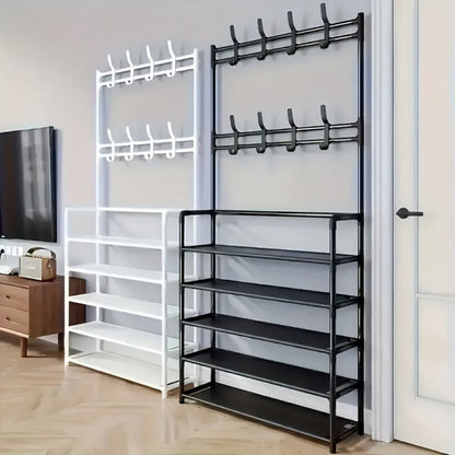 5-Tier Freestanding Coat Rack, Freestanding Garment Rack for Organized Everyday Storage detail image - detail view 12
