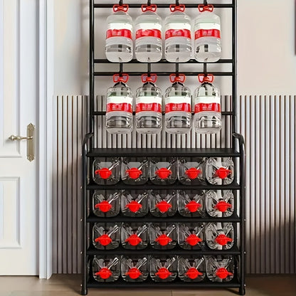 5-Tier Freestanding Coat Rack, Freestanding Garment Rack for Organized Everyday Storage detail image - detail view 8