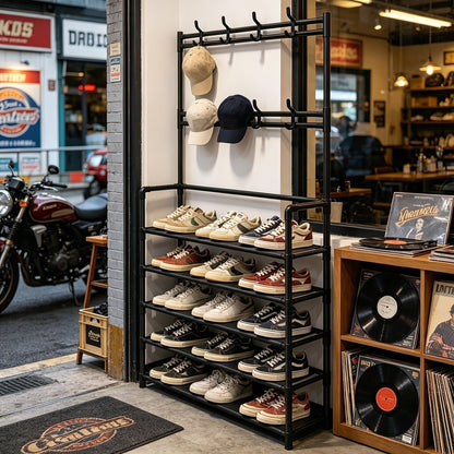 Shoe Rack shown in the Hip Hop Black option