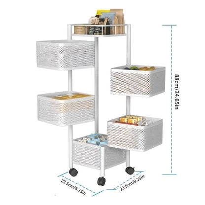 Storage Rack shown in the White option
