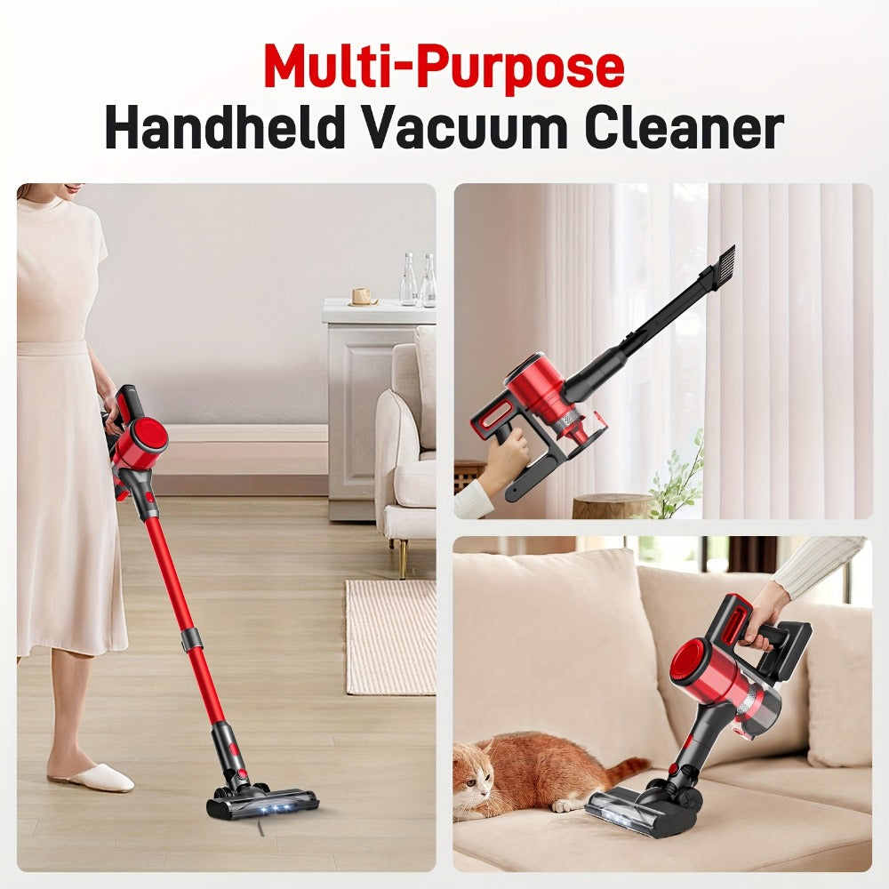 45KPA Cordless Stick Vacuum Cleaner 8-in-1 Rechargeable, Up to 45 Min Runtime Handheld Vacuum for Carpet Pet Hair Hardwood Floor Home