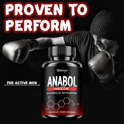 Anabol Hardcore Anabolic Activator for Men, Advanced Energy, Strength & Performance Formula with 6-Keto-Diosgenin & Hecogenin