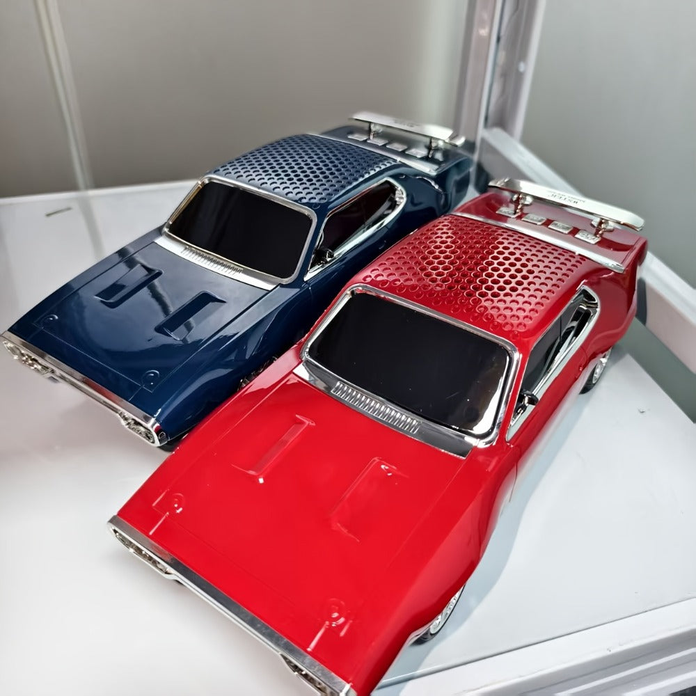 Portable Bluetooth Speaker Car-Shaped Model with TWS, USB, FM, TF, AUX and Seven Color Packs