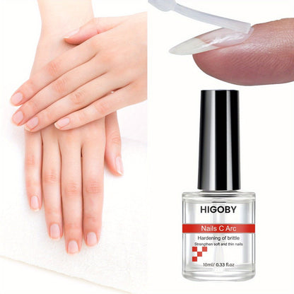 Nail Hardener Keratin 3-Day Quick-Drying Strengthening Treatment – Glossy Finish Alcohol-Free Formula Moisturizes & Fortifies Brittle