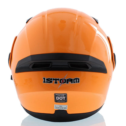 Motorcycle Helmet Modular Flip-Up Full-Face Shell with Dual Visors, S-XL Sizes and Arrow, Storm or Glossy Styles