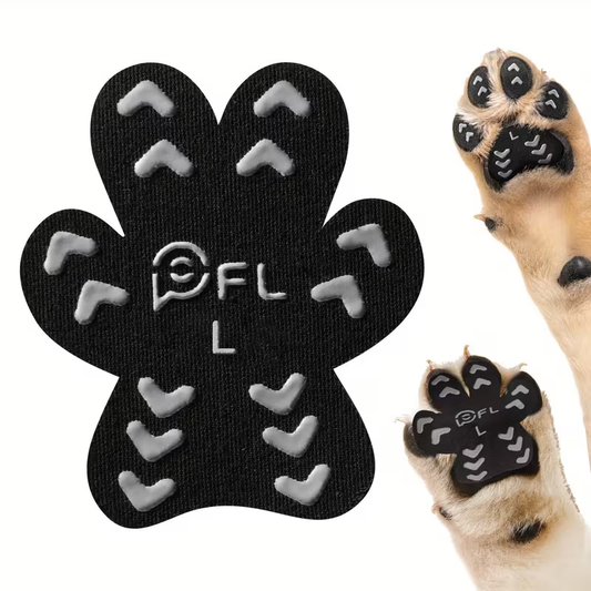 Dog Paw Pads Anti-Slip Sticker Protector 12 Sets 48pcs – Traction Grip Paw Stickers for Senior Dogs on Hardwood Floors