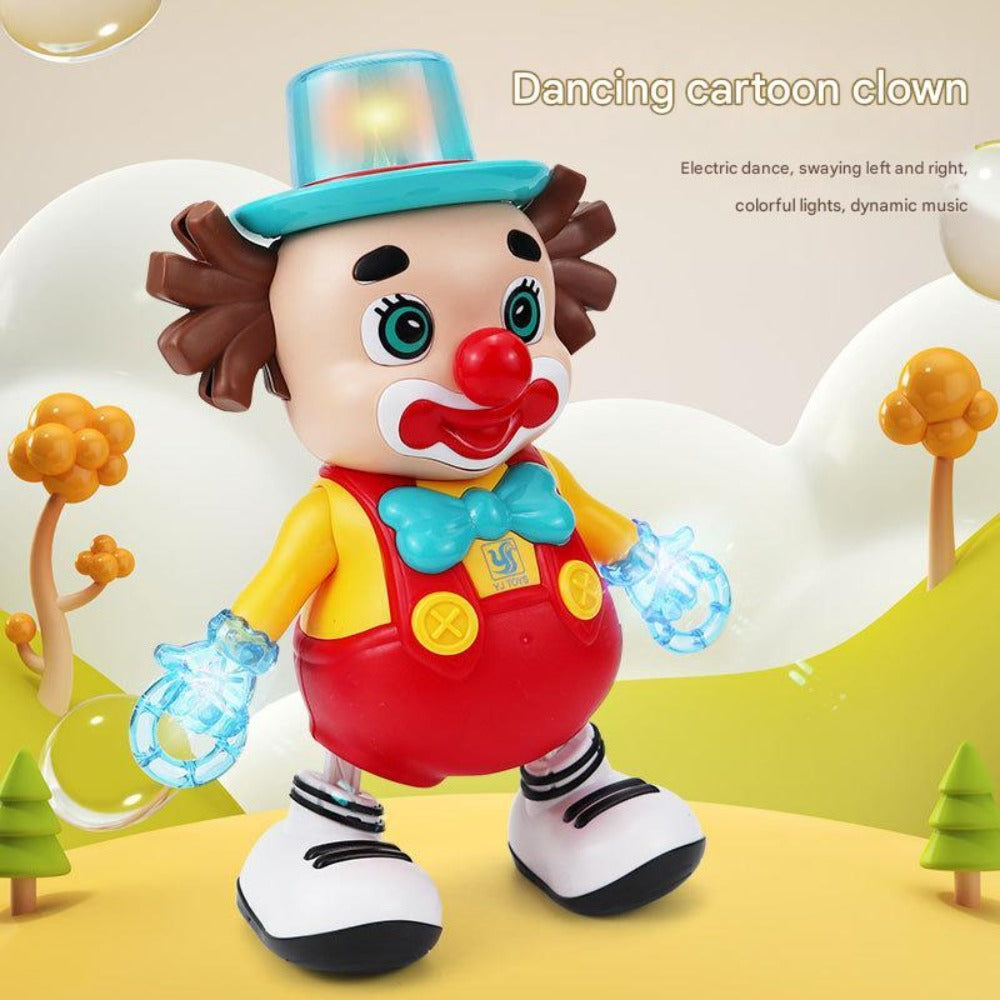 Dancing Clown Toy Doll with Light & Music, Swinging Fidget Toy for Kids Boys & Girls, Funny Weird Halloween Decoration