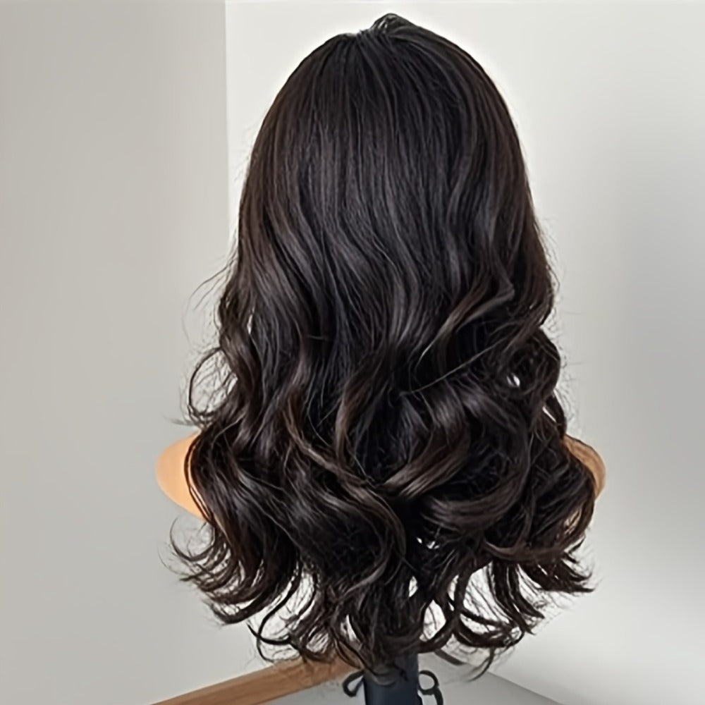 Synthetic Wig 26-Inch Men's Loose Curls with Middle Part in Seven Colors and Cap with Item-Specific Color, Length, Texture and Cap Choices