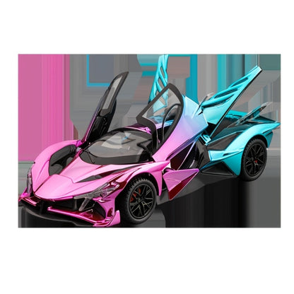1:24 Scale Die-Cast Sports Car Model Collectible - Zinc Alloy Static Ornament with Realistic Details