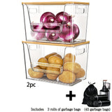 2pcs+3 rolls of garbage bags
