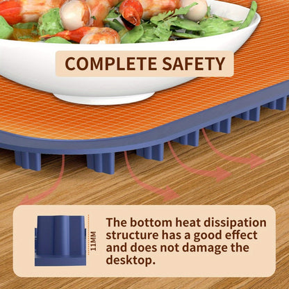 Electric Food Warming Mat with 6 Temperature Levels & Timer for Entryways, Bedrooms and Living Spaces