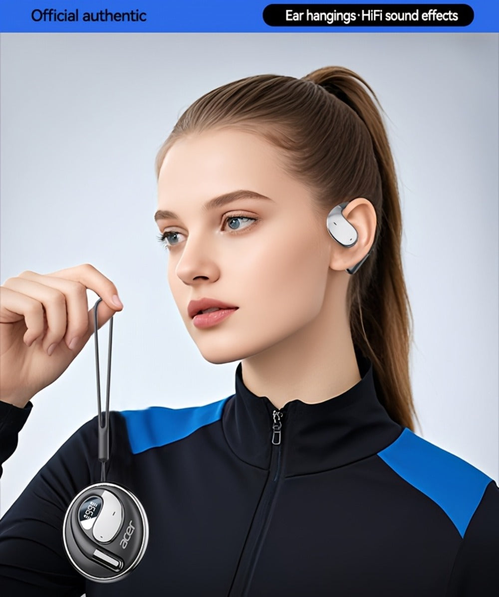 Acer TWS In-Ear Earbuds Noise Canceling Touch Control Sports Wireless Headphones Long for Bedside Audio, Alarms and Room Entertainment