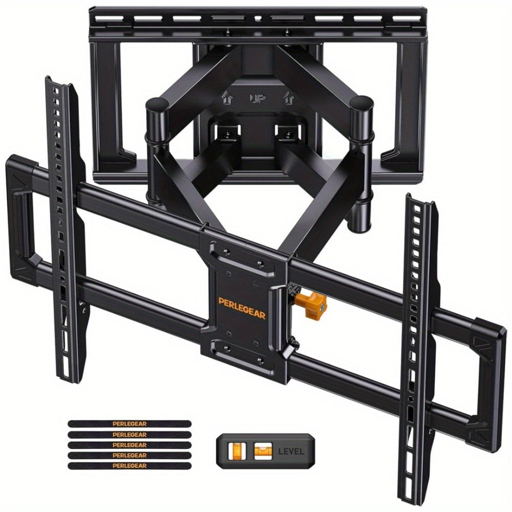 F11 Dual-Arm Full-Motion TV Wall Mount with Wide Wall Plate, Tilt, Swivel and Extension Controls