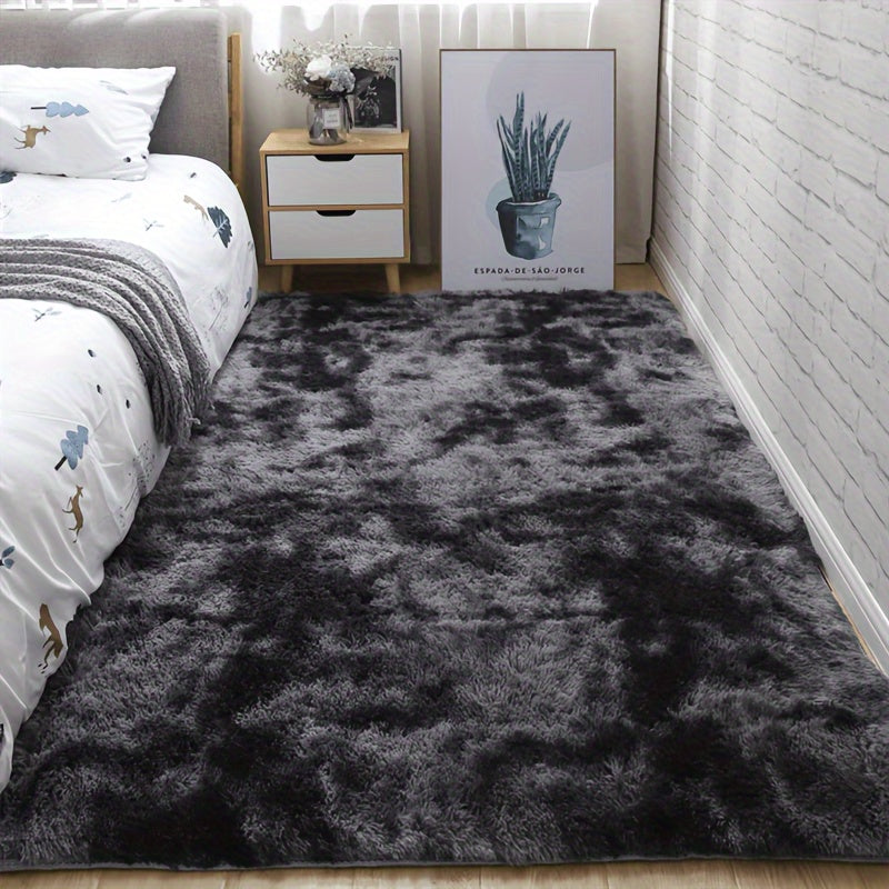 Rectangular Shaggy Area Rug with Nine Color Labels and 3 x 5-Foot to 8 x 10-Foot Size Options
