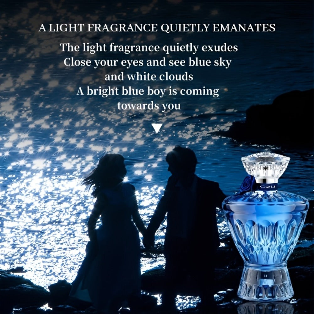 Eau de Parfum for Men 75ml in Sculpted Blue Bottle with Woody-Aromatic Source Family for Daily Wear
