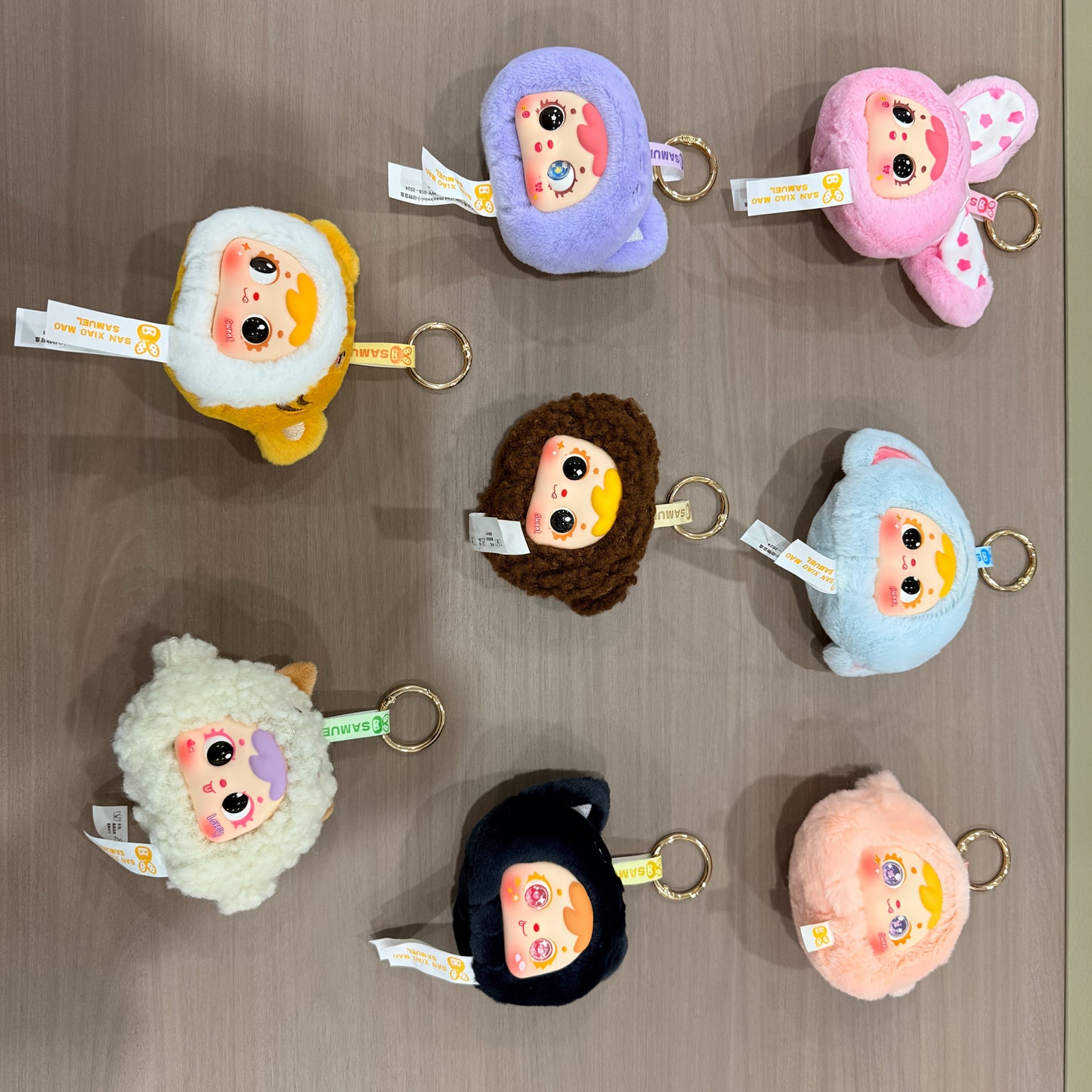 Cute Plush Animal Doll with Big Eyes with the Listed Color, Size or Set Options for Everyday Use