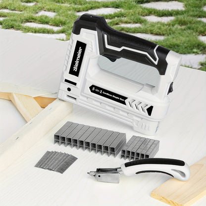 Cordless Stapler Nailer 2-in-1, 20V/4V Brad Nailer Without Compressor, with Safety Striker Guard