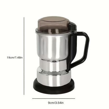 Electric Coffee Grinder 300W 4-Blade Stainless Steel Spice Nut Bean Grinder 400g 14oz Deepen for Entryways, Bedrooms and Living Spaces