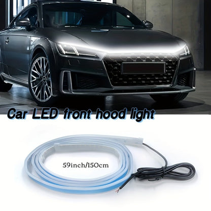 LED Engine Through-Light Bar 70 Inch High-Brightness White Light 2000-3000LM – Auto Welcome Mode Steering Effect 12V Wiring for Car SUV
